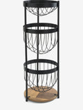 Bronx black storage basket stand with dimensions 72x28x28cm - British product