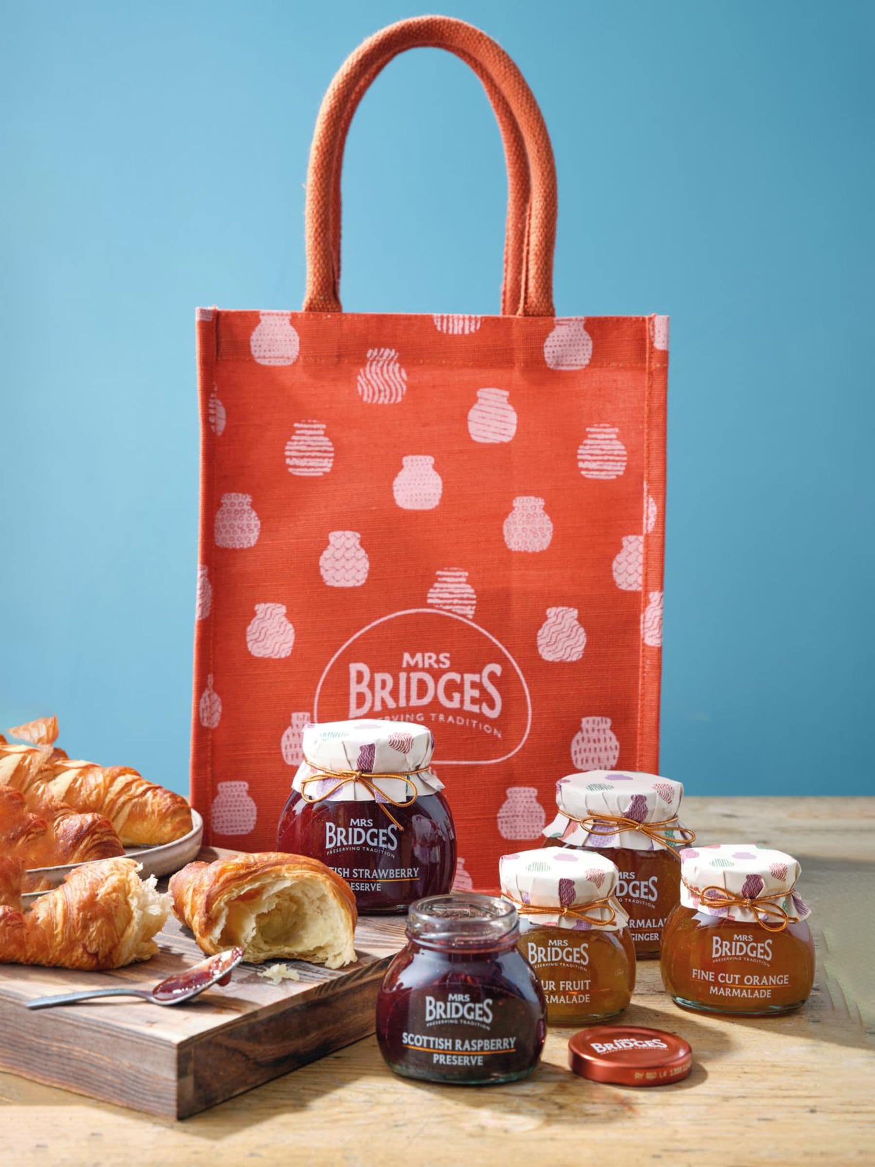 Mrs Bridges Breakfast Hamper 6 preserves variety (British brand)
