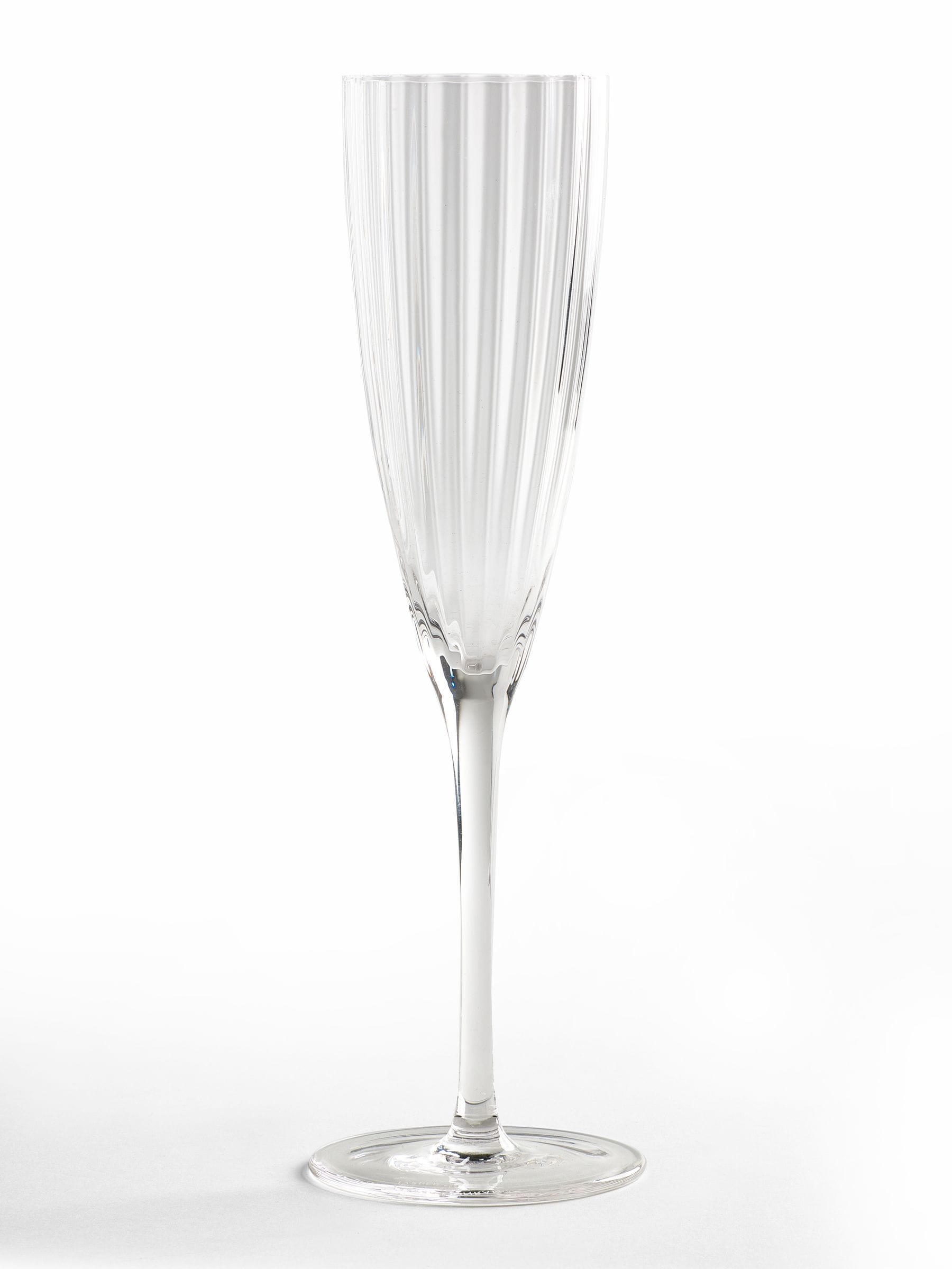 Jasper Conran London clear fluted champagne flute glasses set of 4, UK version