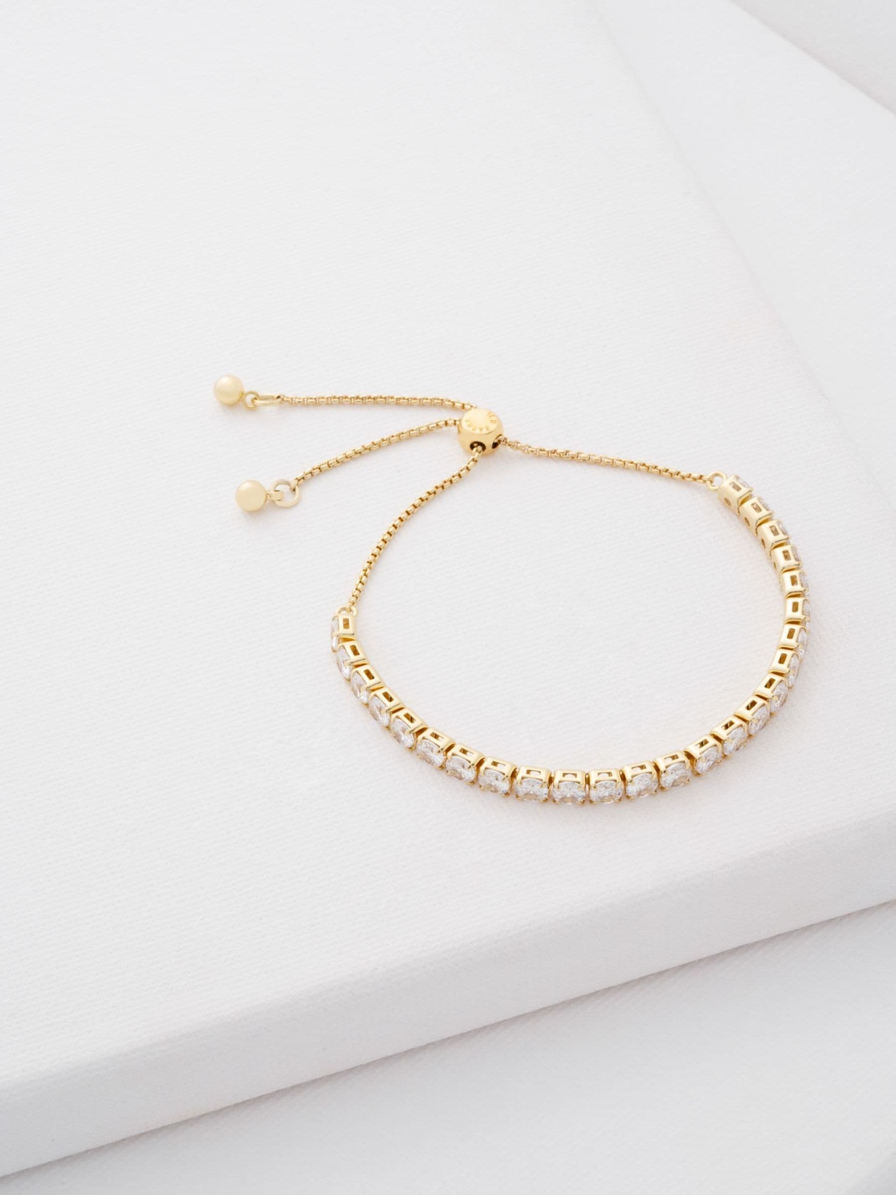 Ted Baker Icon Slider Bracelet Gold Tone Clear Crystal (British brand)