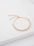 Ted Baker Icon Slider Bracelet Gold Tone Clear Crystal (British brand)