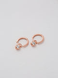 Ted Baker huggie earrings rose gold crystal (British brand)