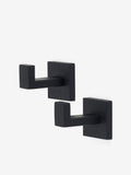 Black wall mount hooks set of 2 - British product