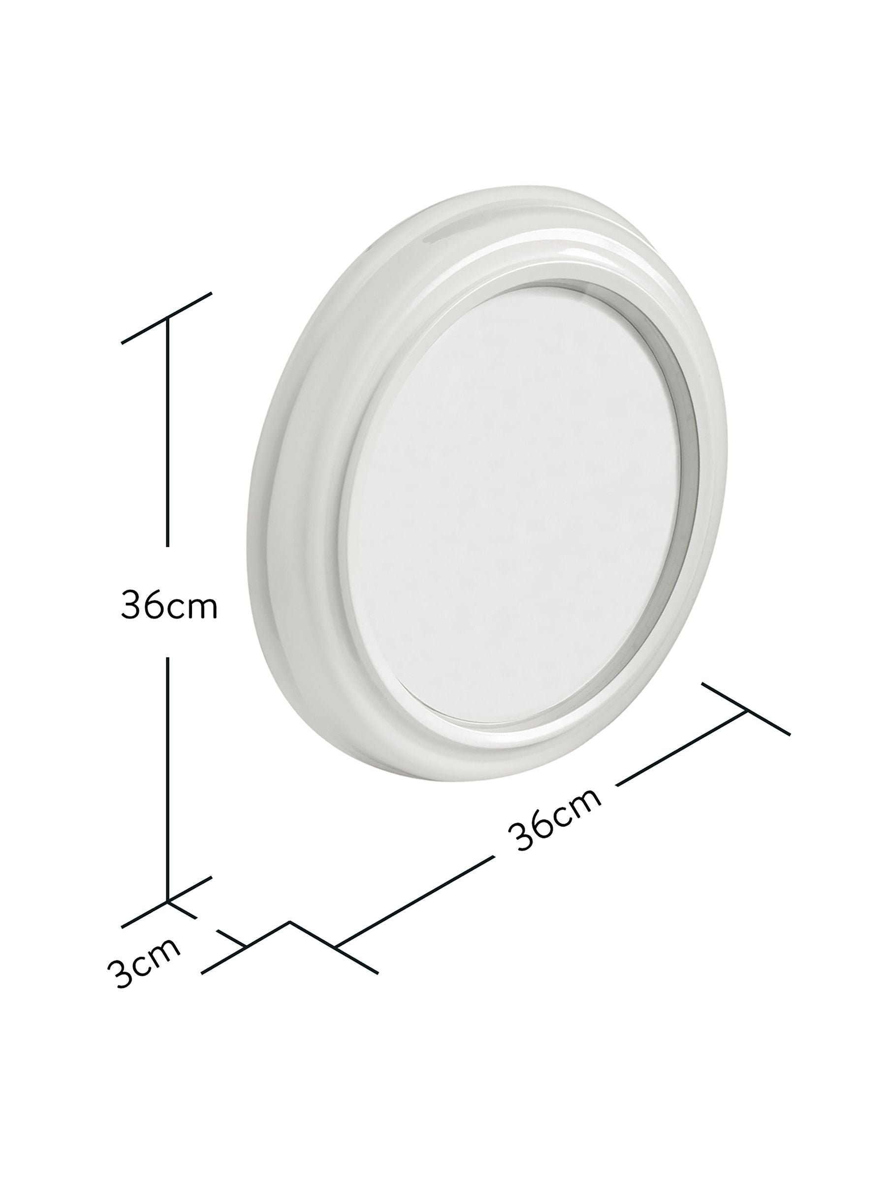Neill of London open faced cream wall clock 36cm - British product