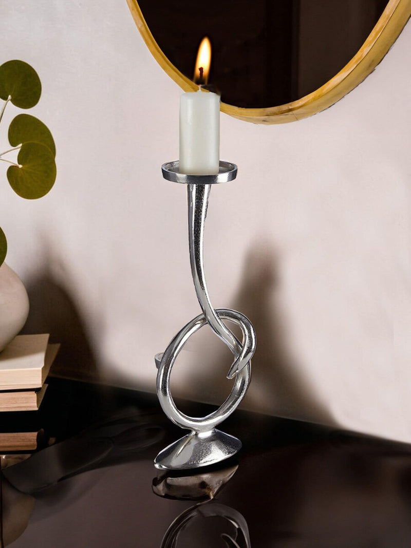 Fifty Five South White Twist Candle Holder - British product