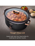 Tower Black Cavaletto Slow Cooker 6.5L (British brand)