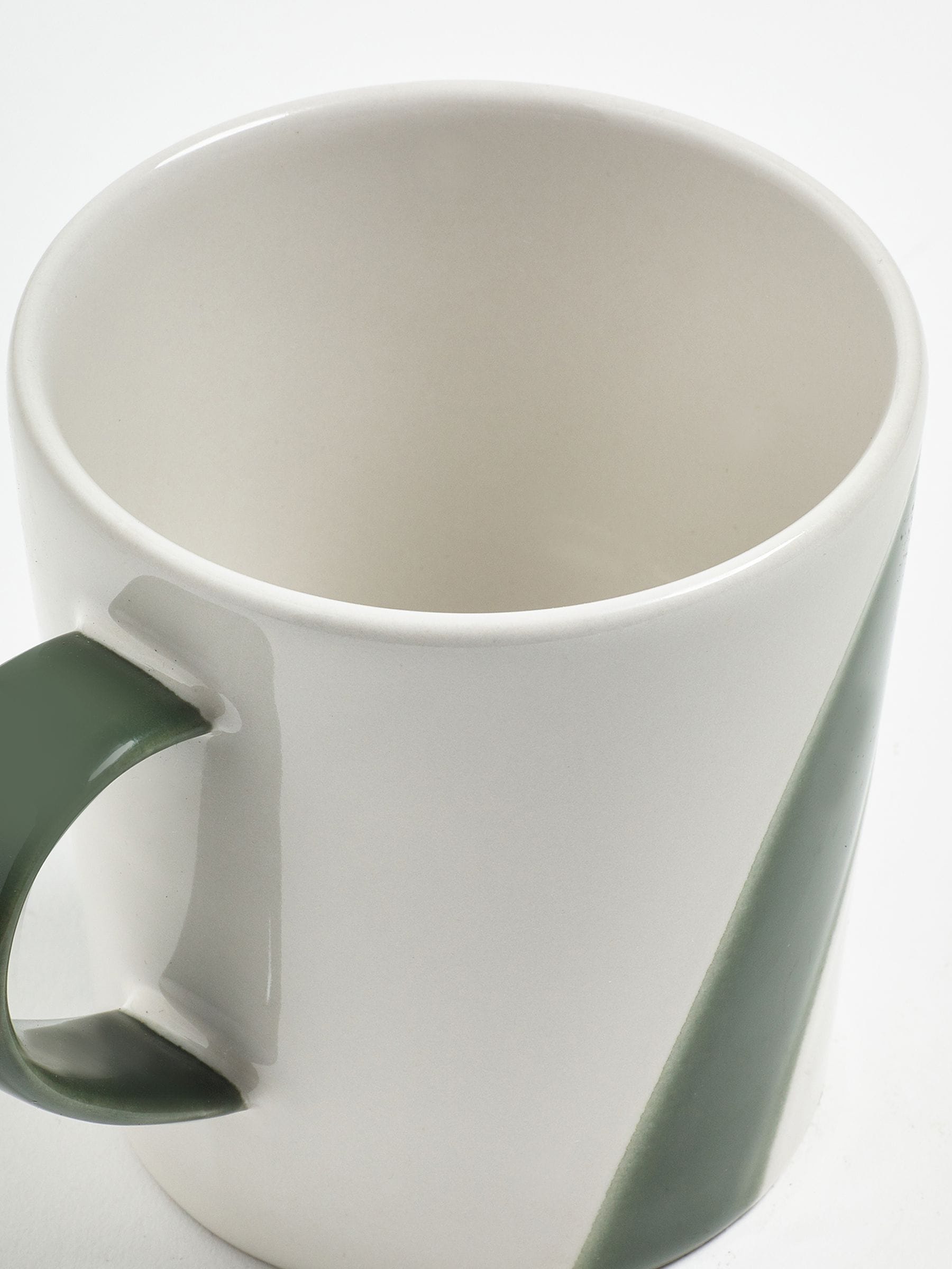 Jasper Conran London green abstract mugs set of 4, UK version