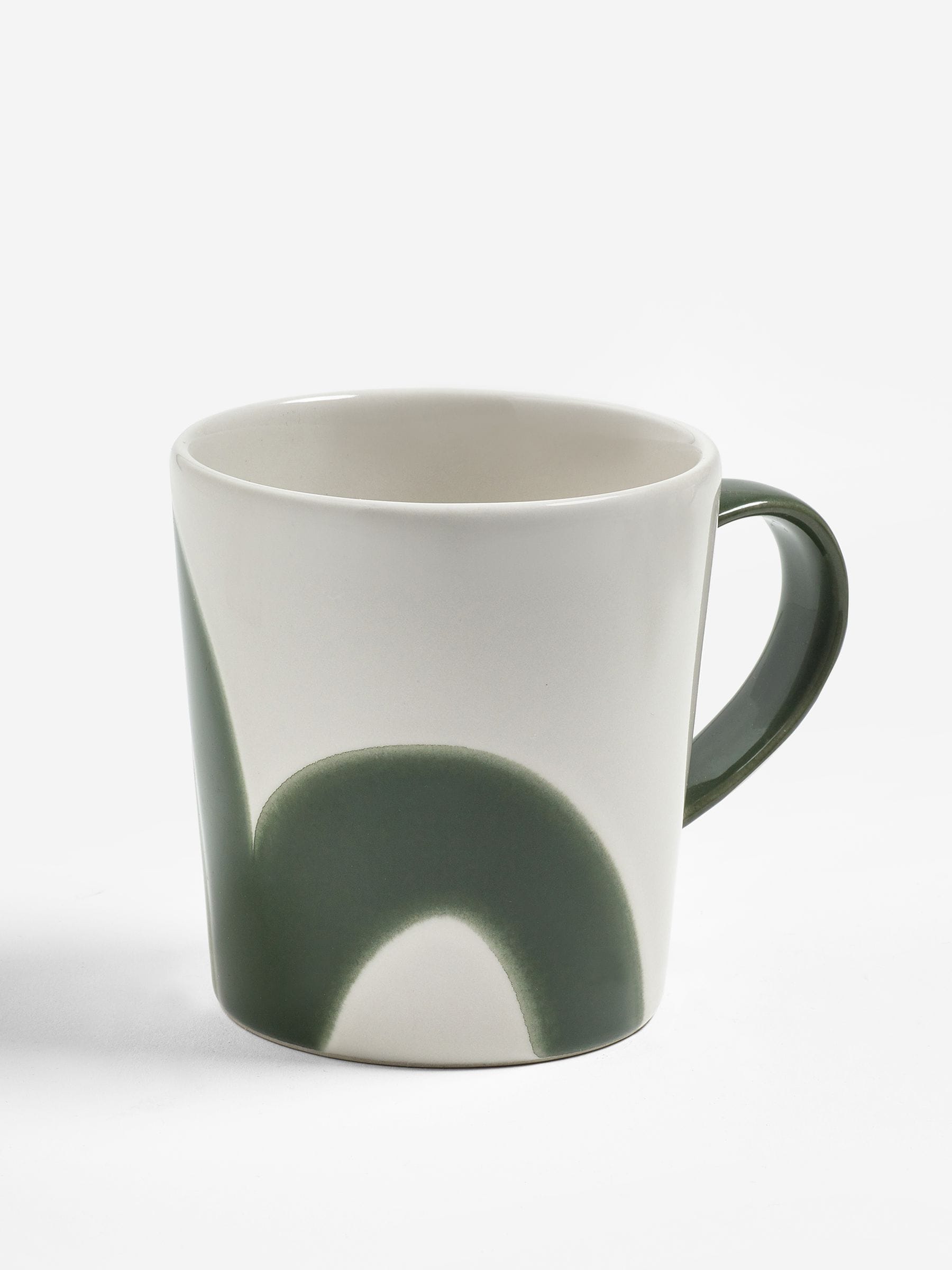 Jasper Conran London green abstract mugs set of 4, UK version