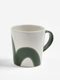 Jasper Conran London green abstract mugs set of 4, UK version