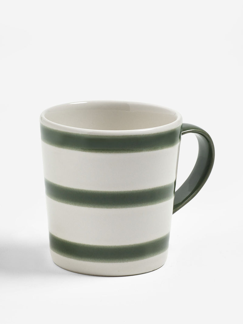 Jasper Conran London green abstract mugs set of 4, UK version