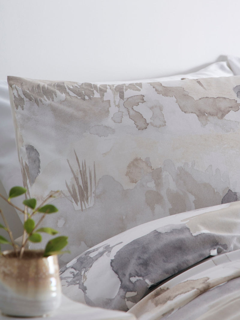 Appletree Natural Edale duvet cover and pillowcase set - British product
