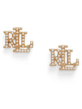 Lauren Ralph Lauren gold tone faux pearl stud earrings, UK version