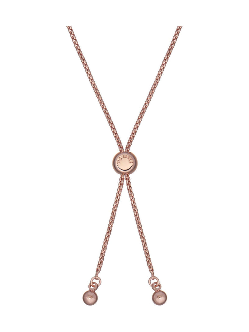 Ted Baker Rose Gold Tennis Bracelet Clear Crystal 21cm (British brand)
