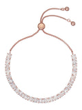 Ted Baker Rose Gold Tennis Bracelet Clear Crystal 21cm (British brand)