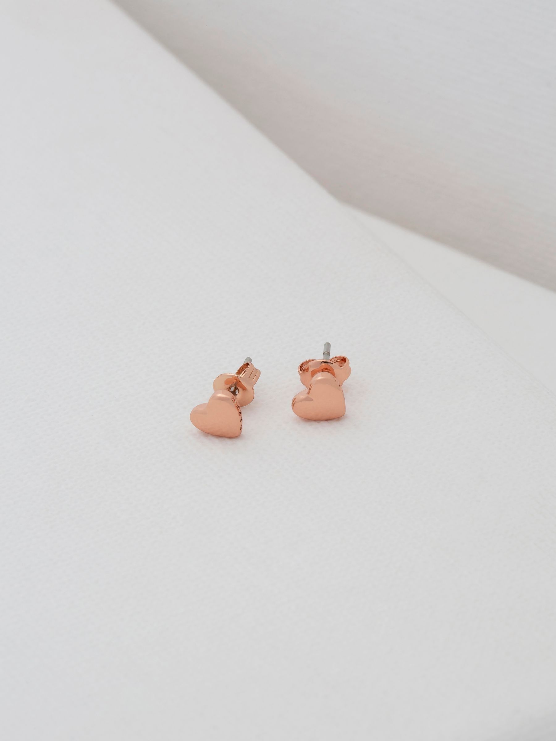 Ted Baker heart stud earrings (British brand)