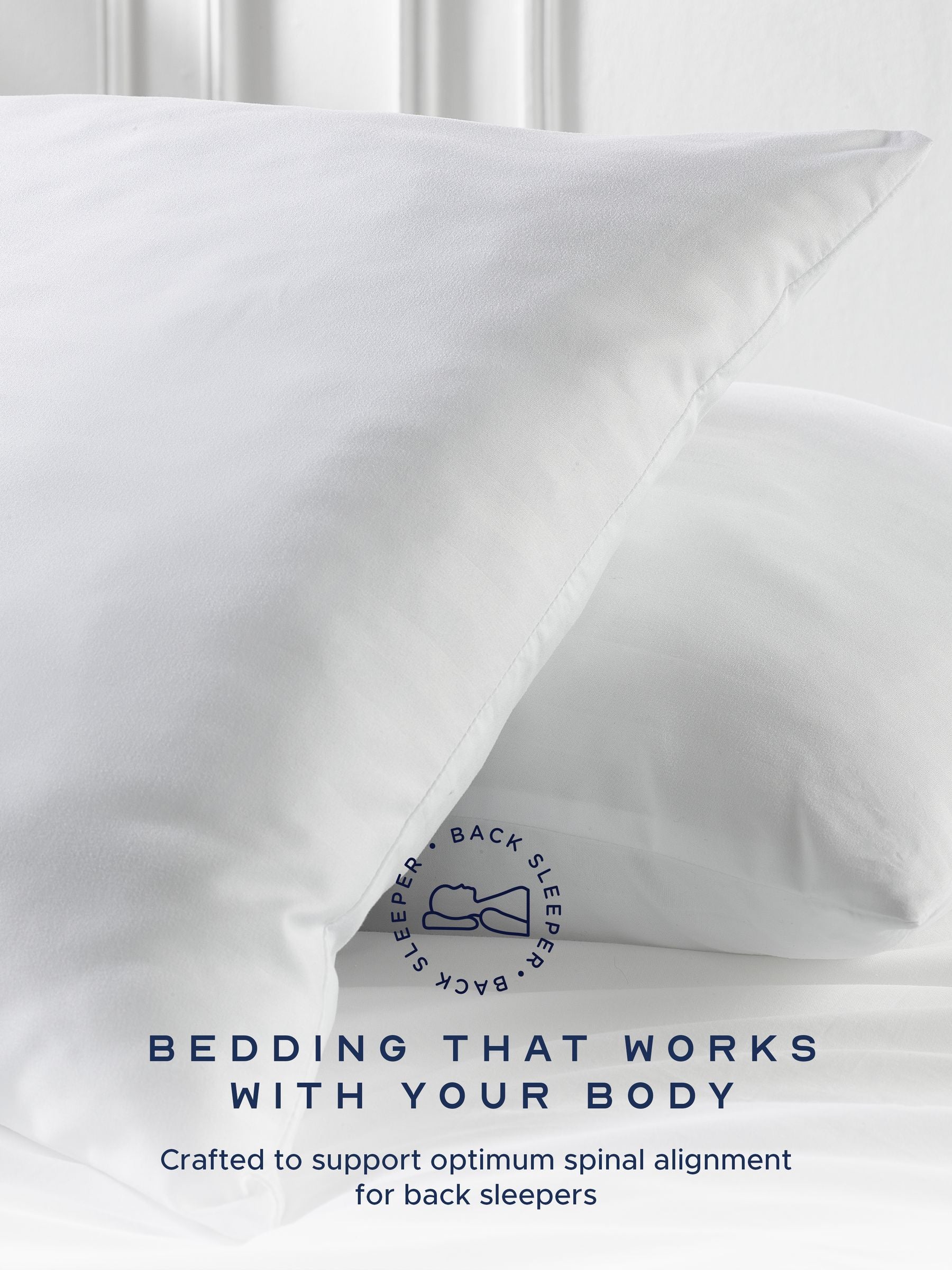 Snuggledown 2 Pack Medium Support White Pillows (British brand)