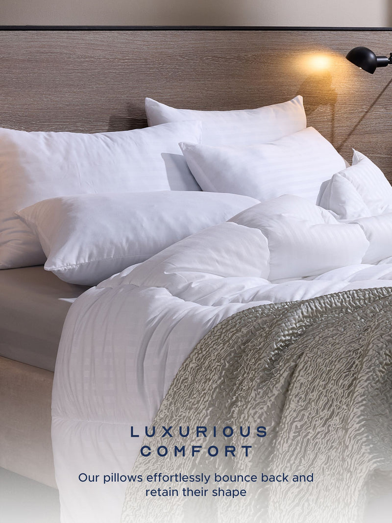 Snuggledown 2 Pack Medium Support White Pillows (British brand)