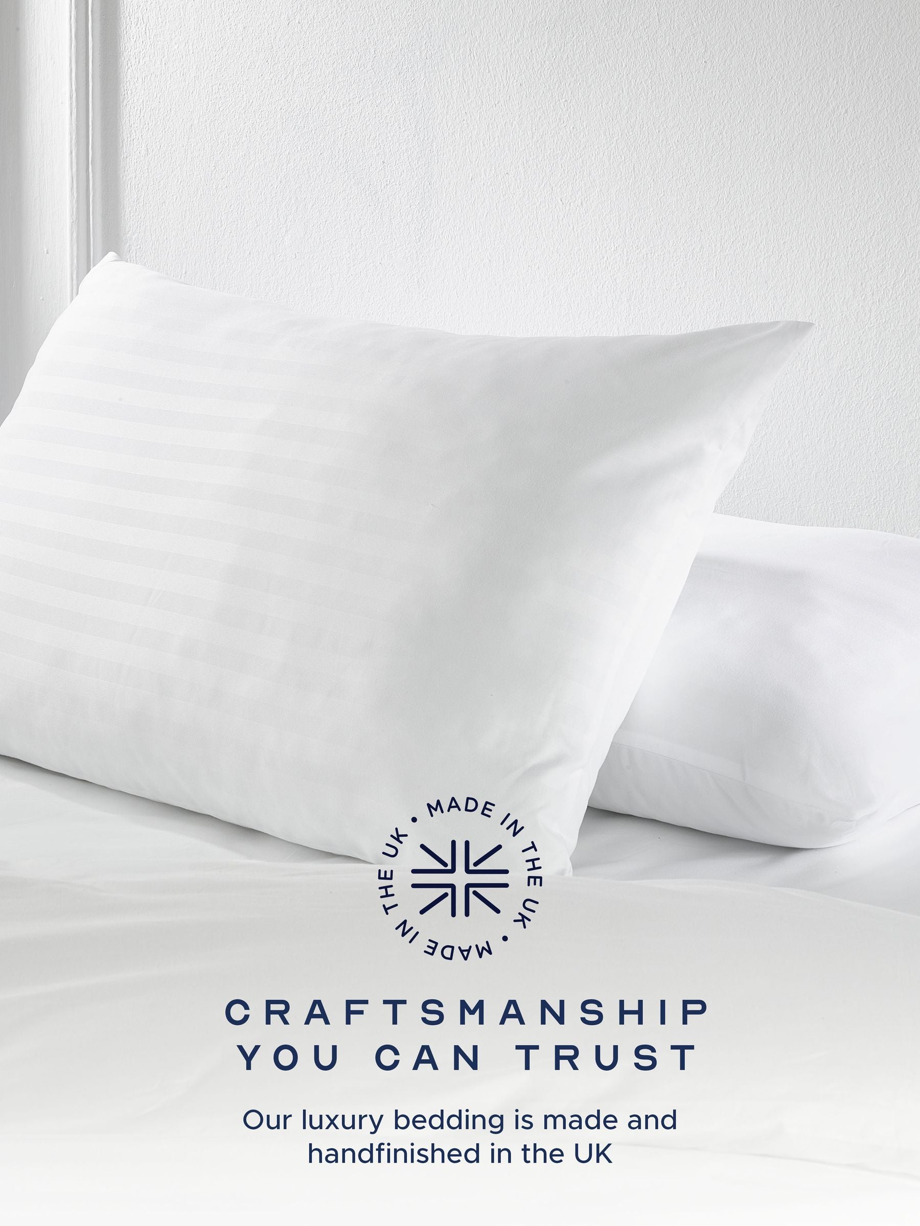 Snuggledown 2 Pack Medium Support White Pillows (British brand)