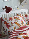 Fusion Multi Gingerbread Christmas Duvet Cover Set - British product