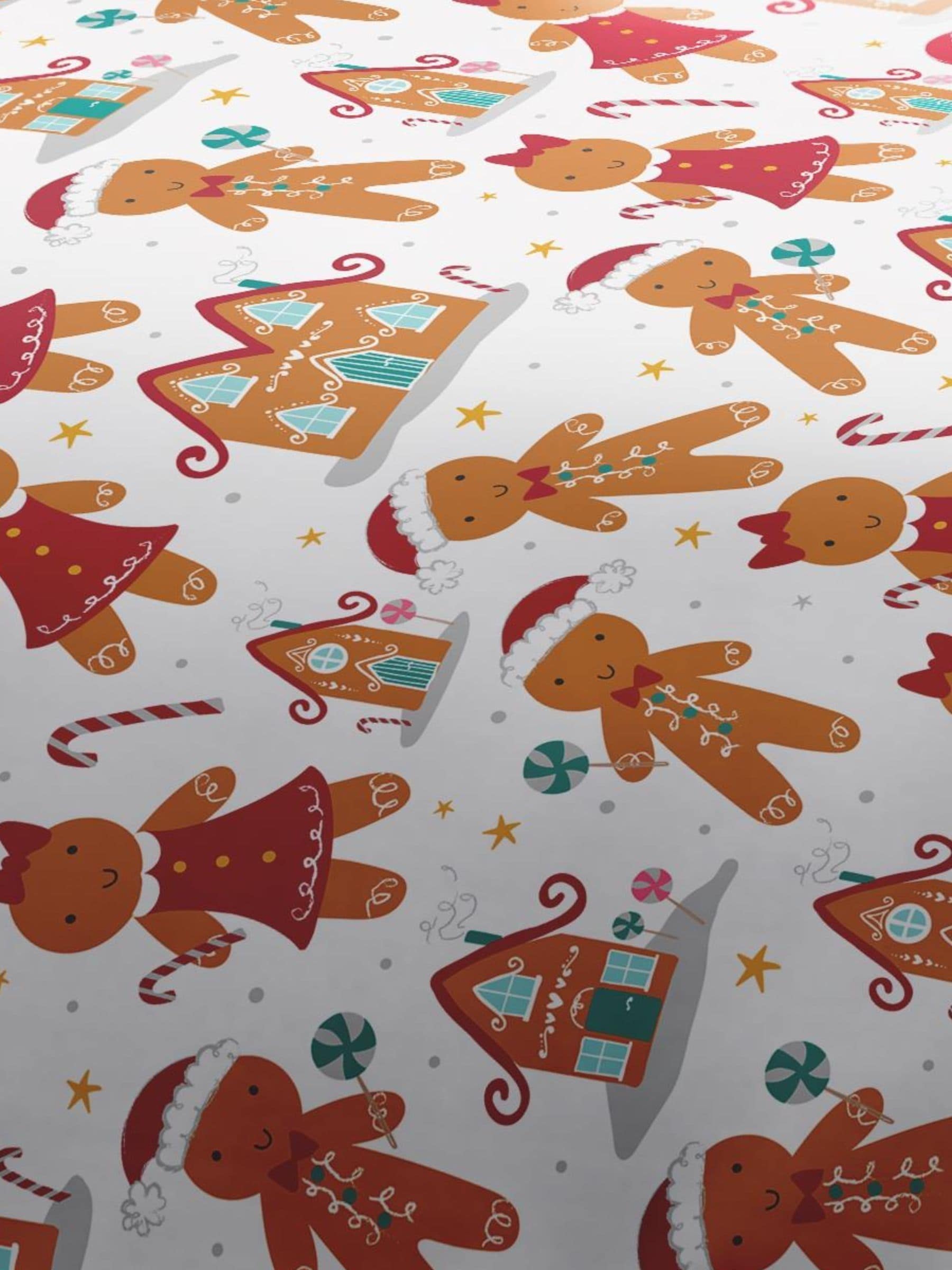 Fusion Multi Gingerbread Christmas Duvet Cover Set - British product