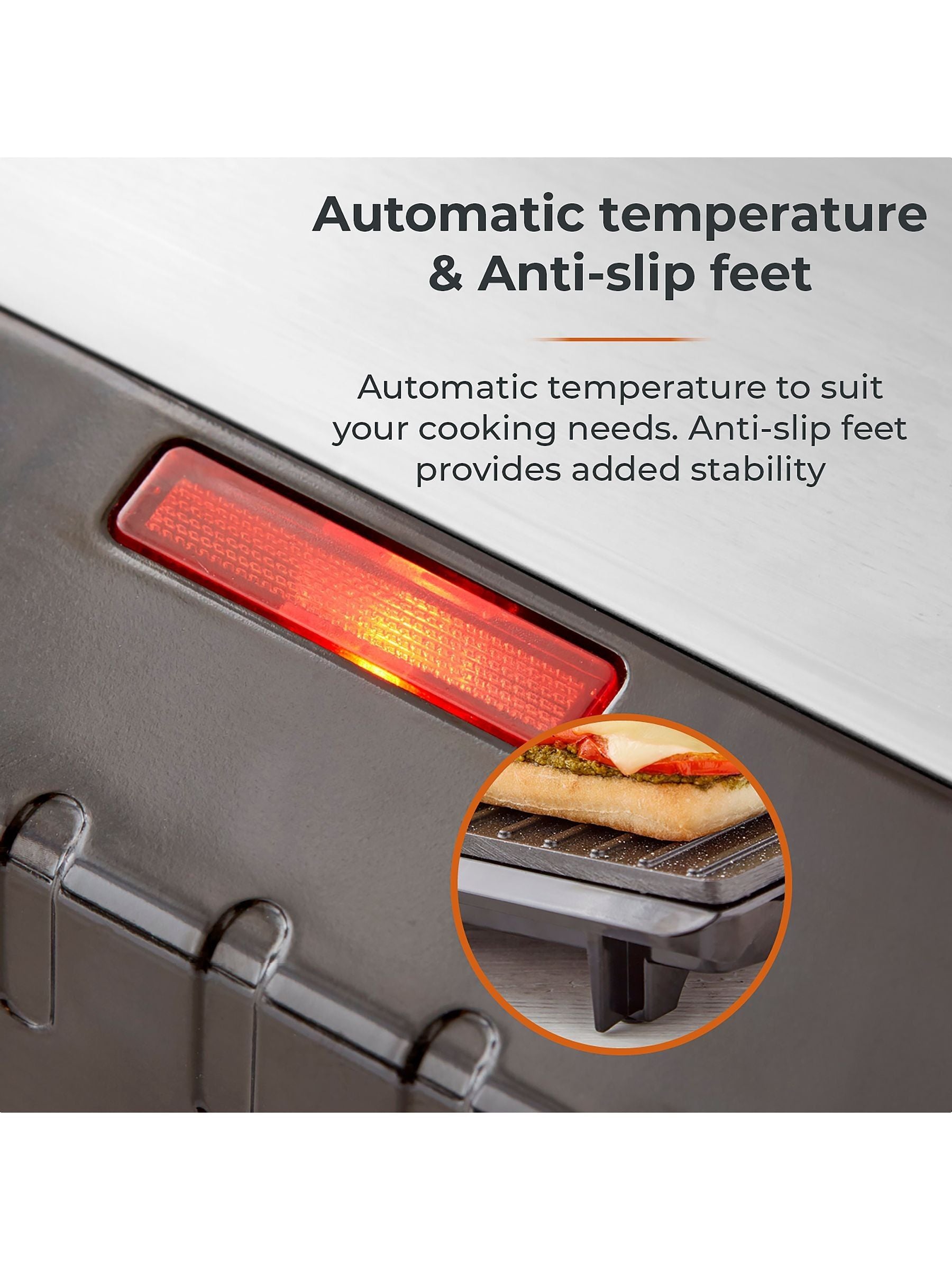 Tower Silver Panini Grill 750W (British brand)