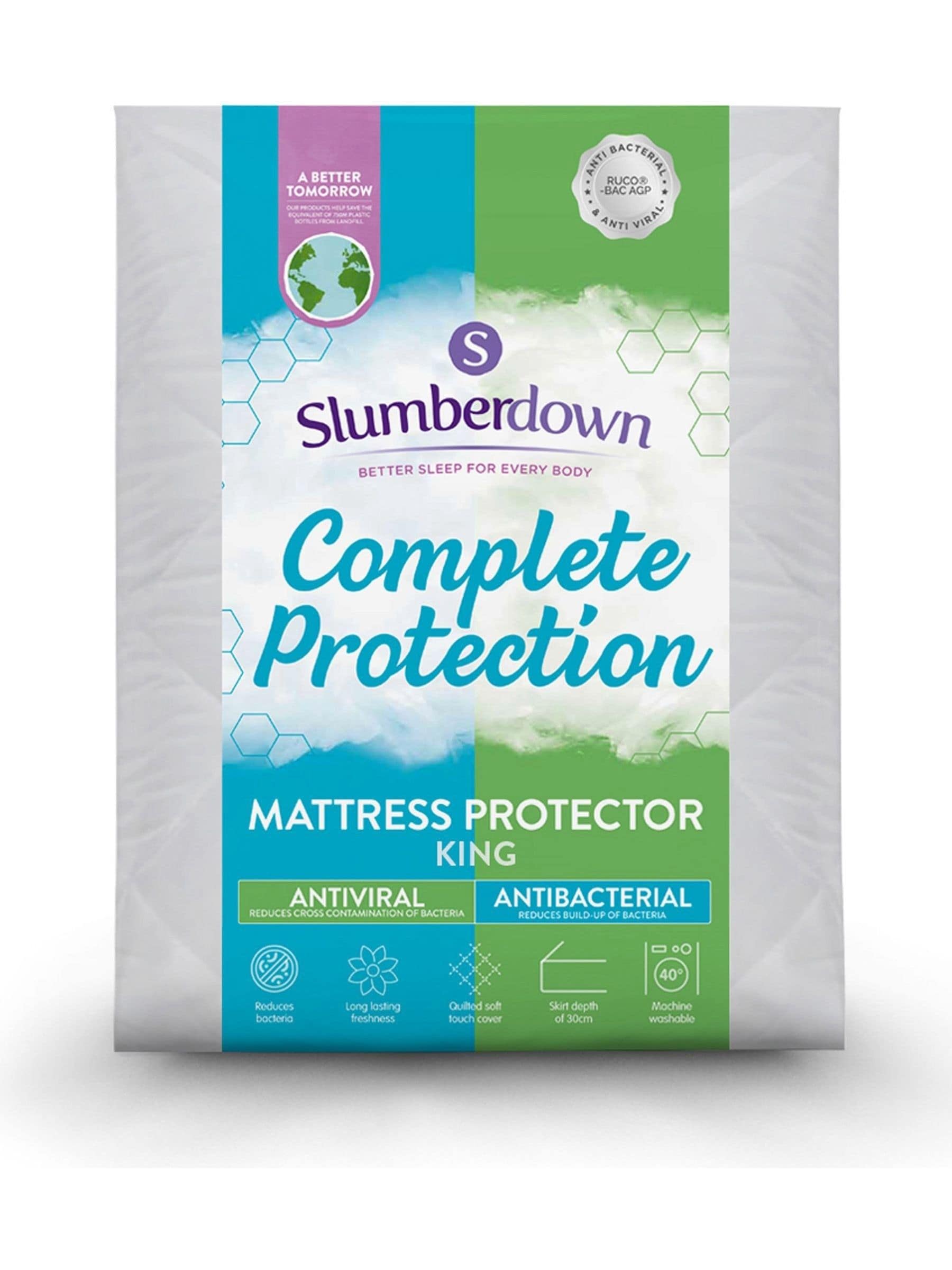 Slumberdown Anti Viral Mattress Protector 30cm Depth (British brand)