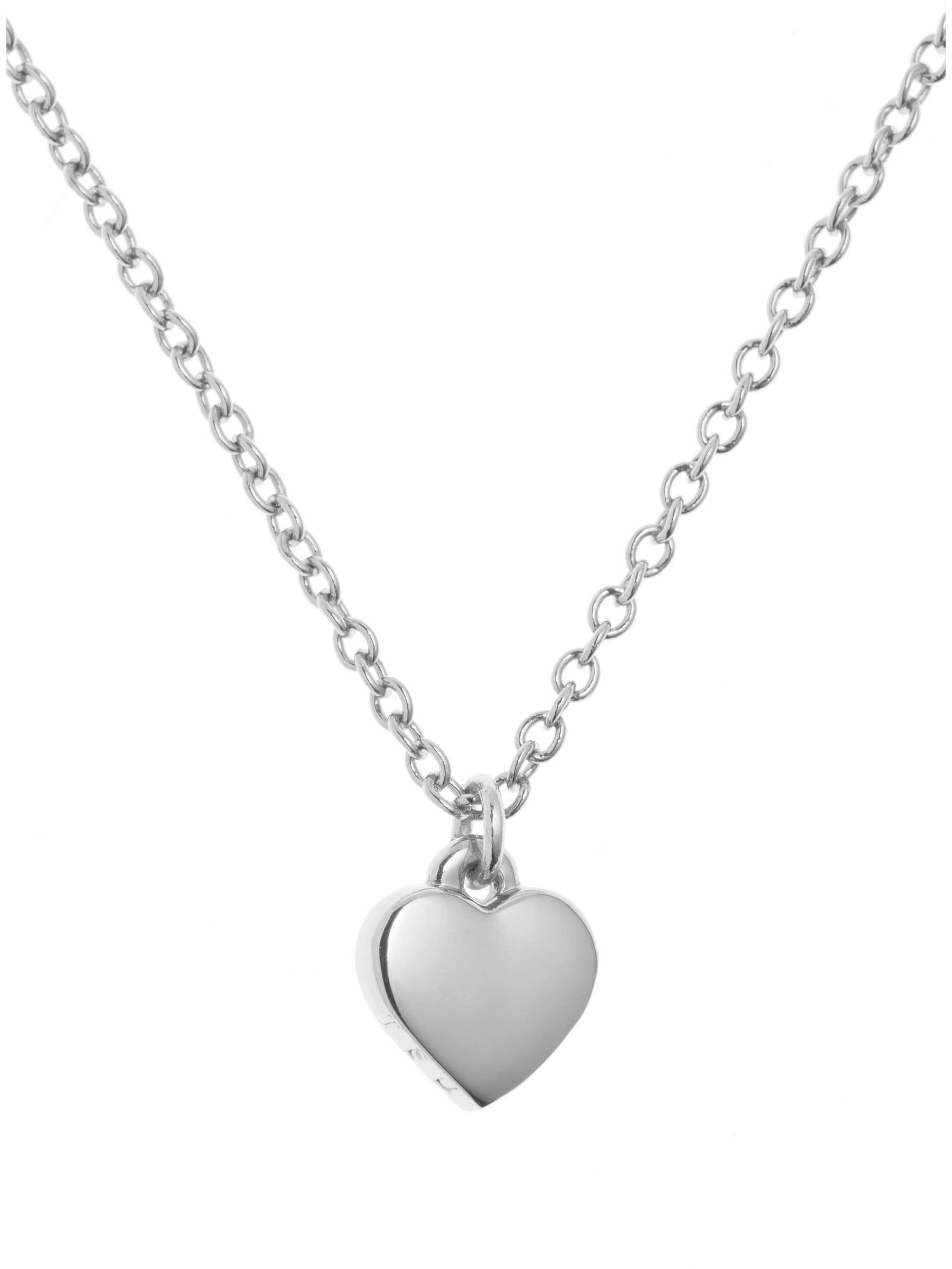 Ted Baker heart pendant necklace silver tone 42-47cm (British brand)