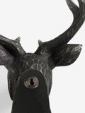 Black metal effect 3D stag head wall art - British product