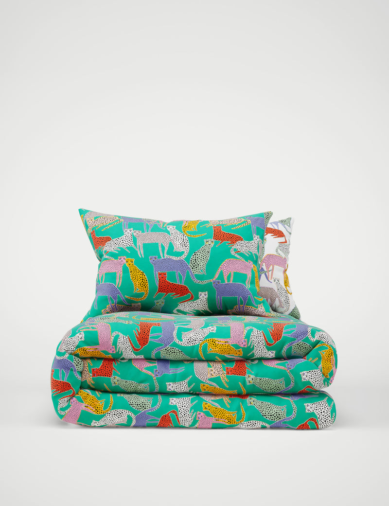 Cheetah print lyocell bedding set - British product