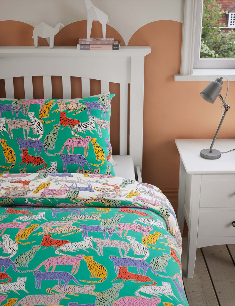 Cheetah print lyocell bedding set - British product