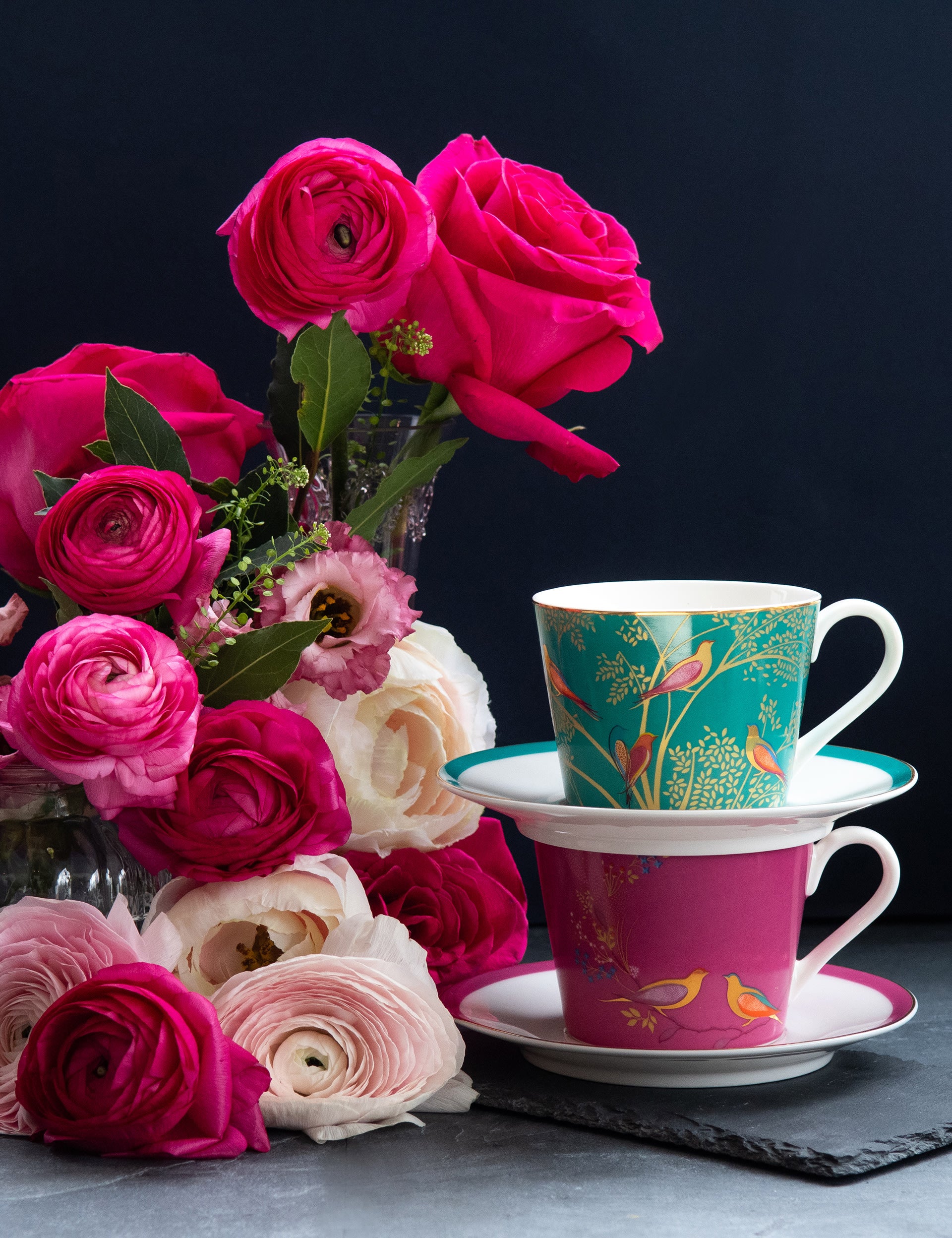 Chelsea Cup & Saucer by Sara Miller - British product