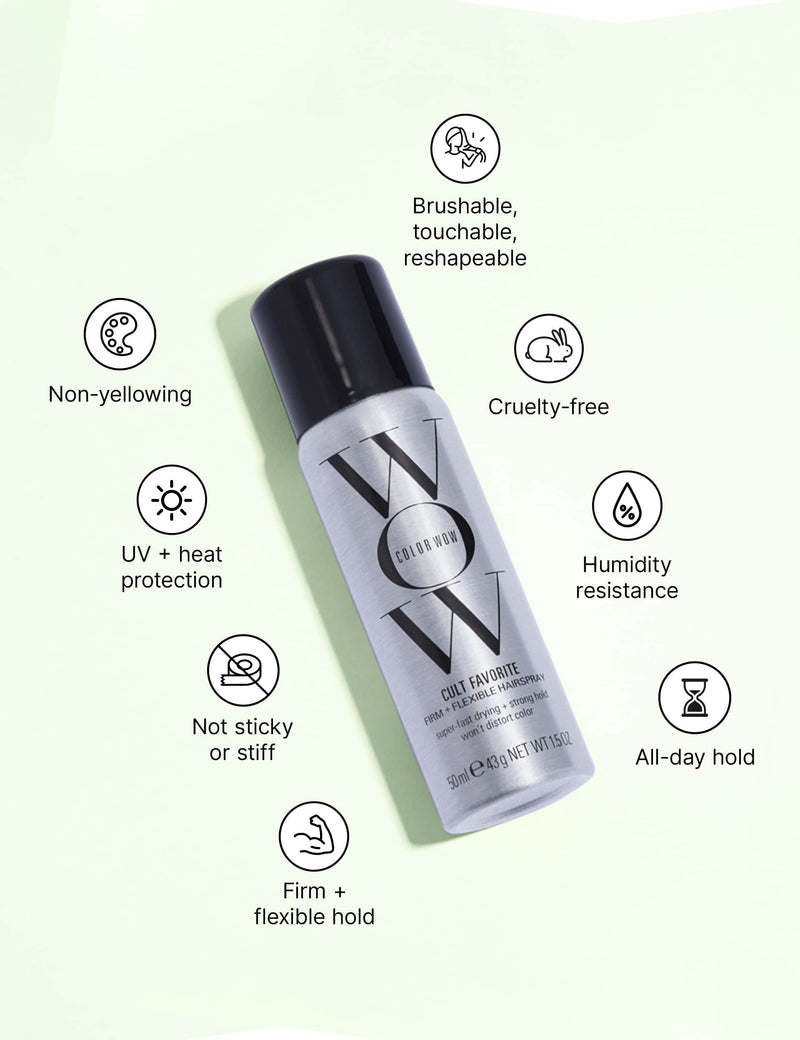 Color Wow Travel Cult Favourite Flexible Hairspray 50ml - British product