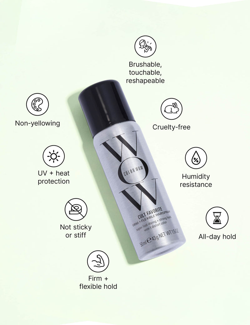 Color Wow Travel Cult Favourite Flexible Hairspray 50ml - British product