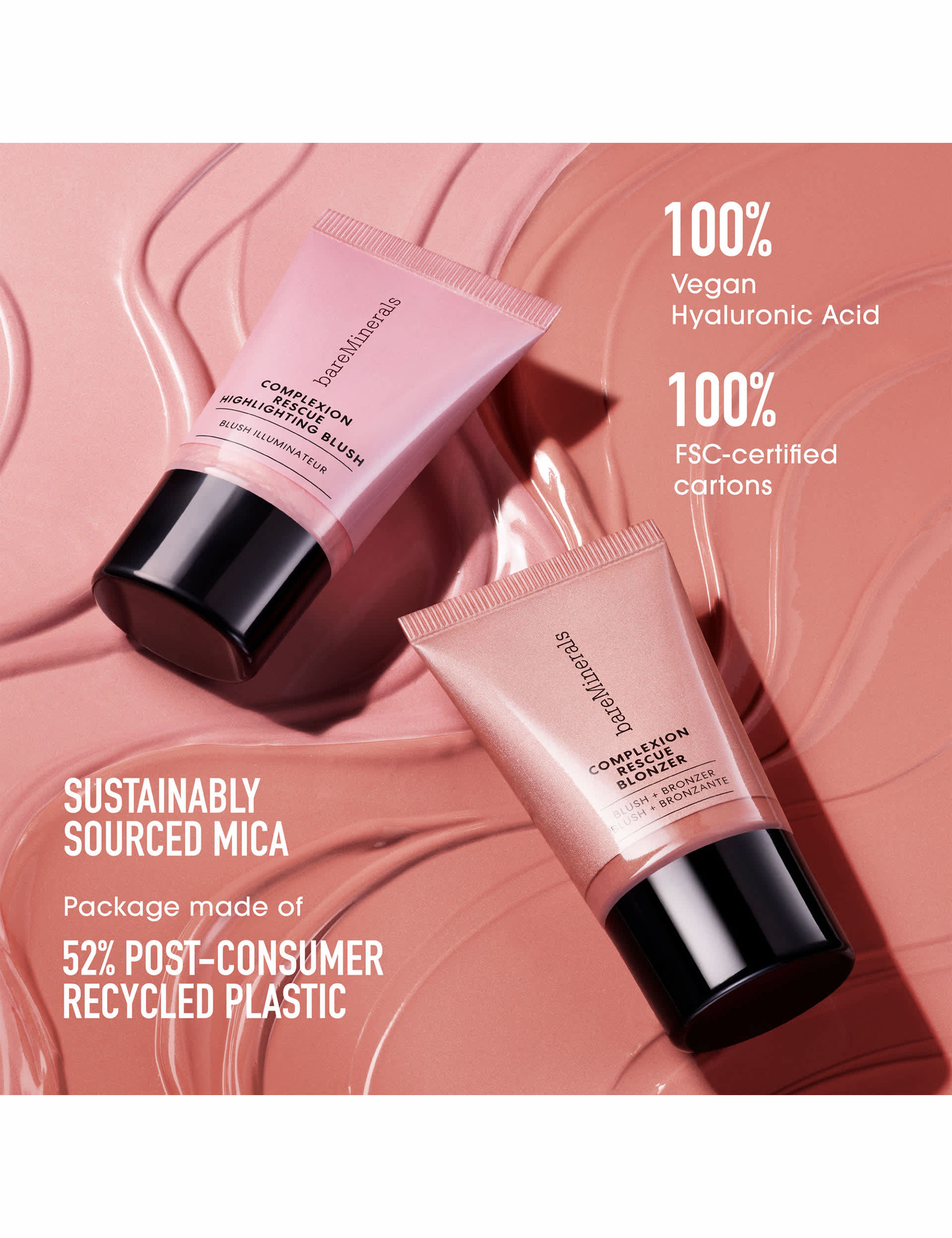 bareMinerals Complexion Rescue Highlighting Blush 15ml - British product