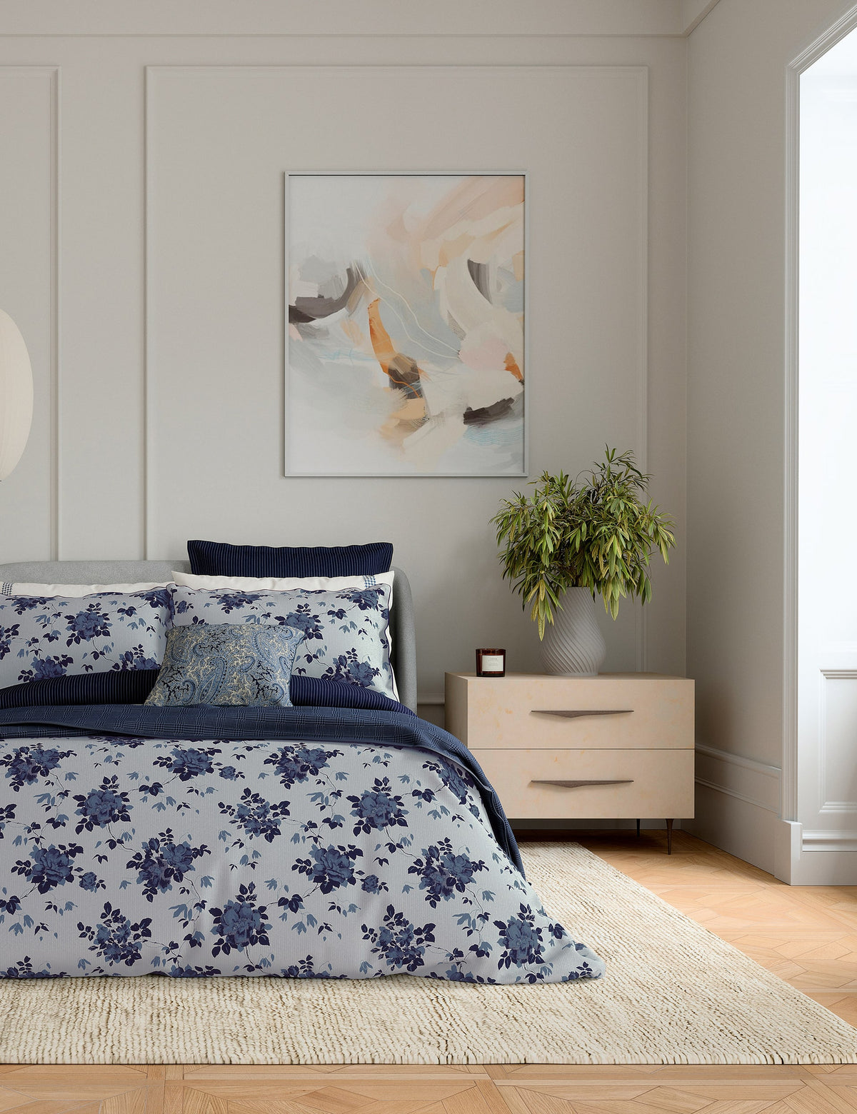 Bedeck of Belfast Freya bedding set with floral print - British product