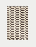 Cotton blend geometric quick dry bath mat 50 x 80cm - British product