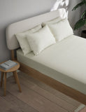 Cotton blend non-iron fitted sheet 25cm deep - British product