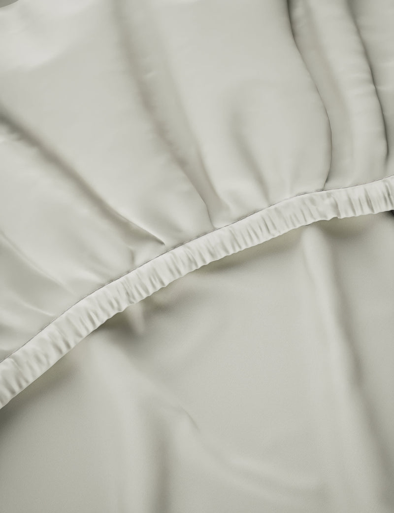 Cotton blend non-iron fitted sheet 25cm deep - British product