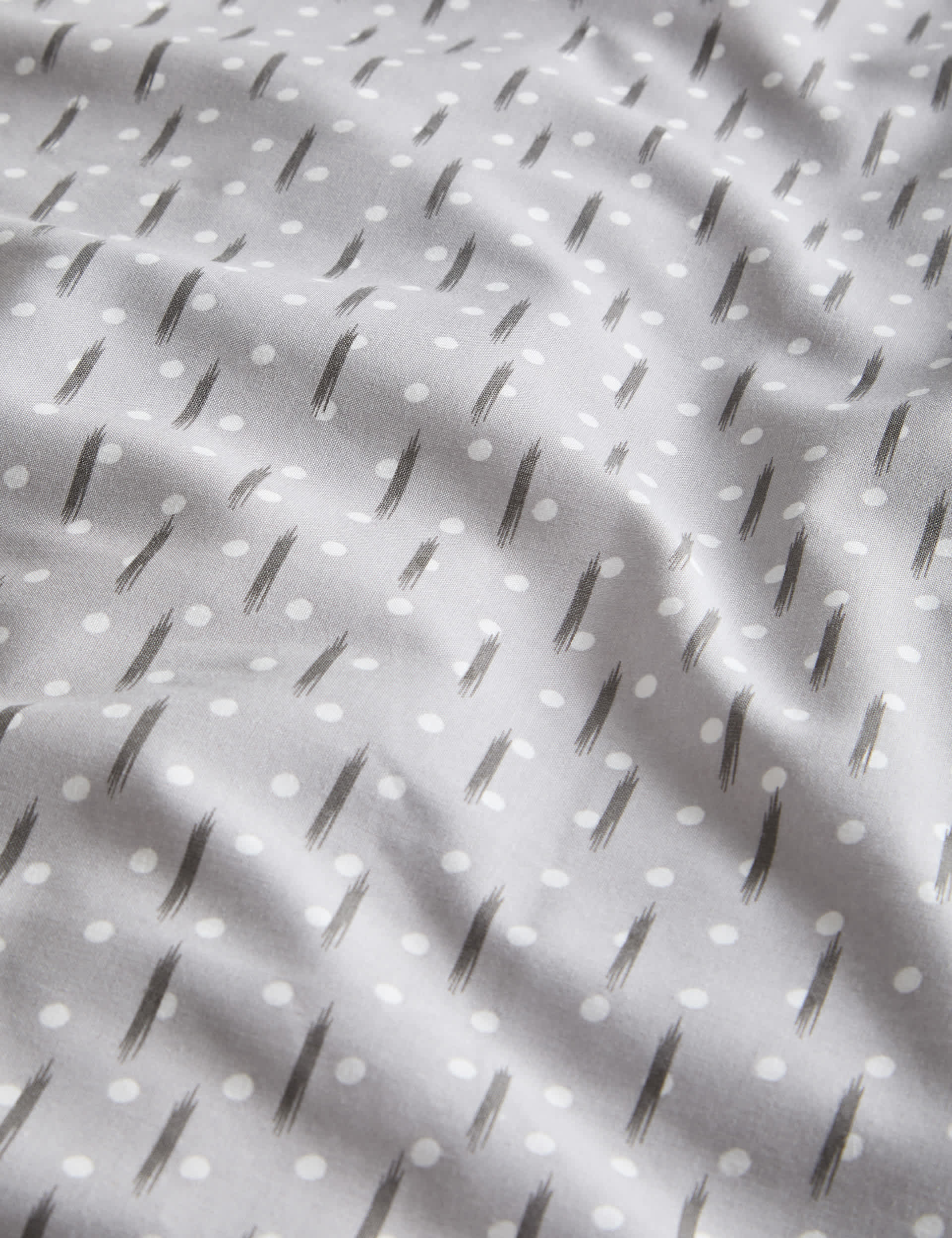 Cotton blend spotty reversible bedding set - British product