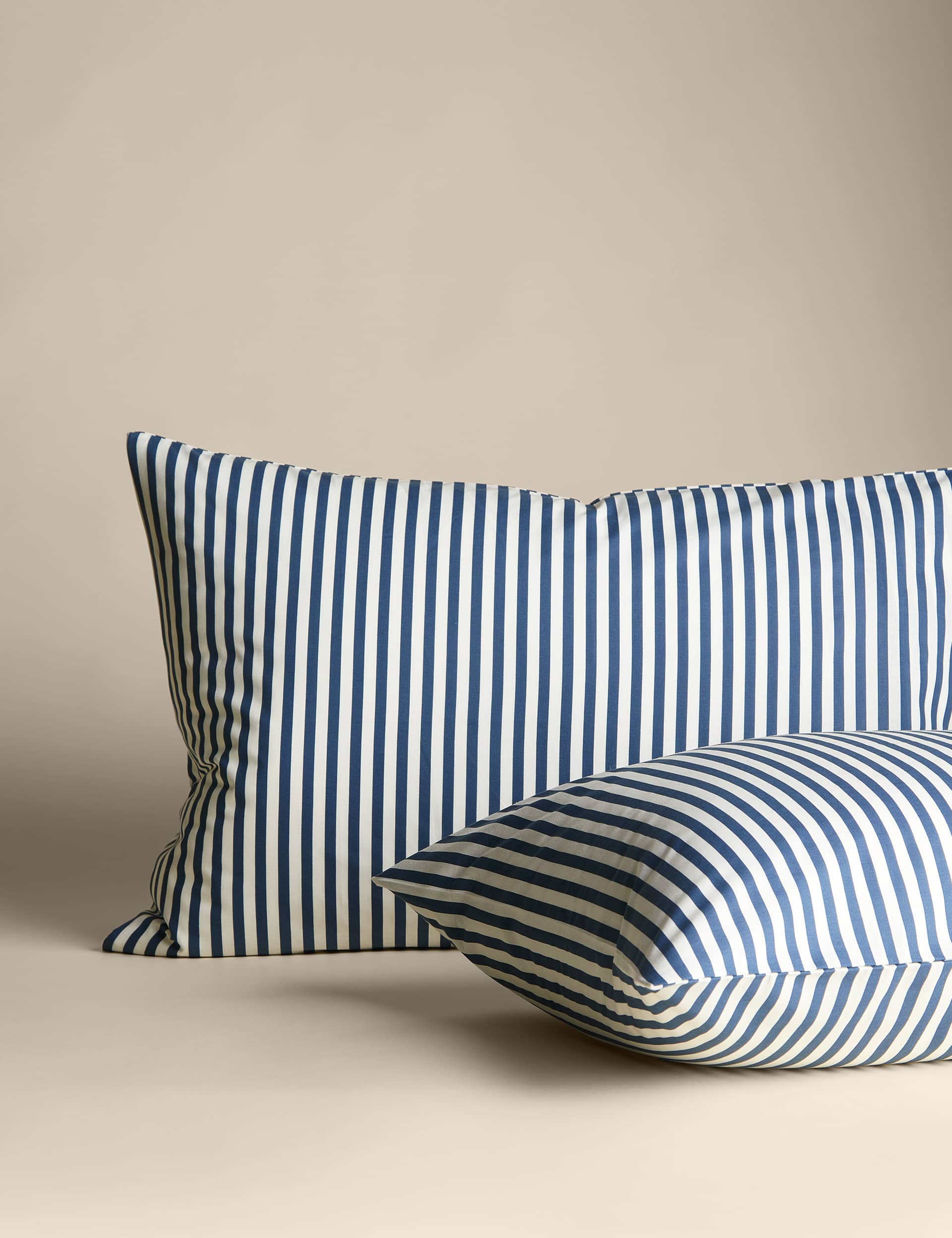 Cotton Blend Striped Bedding Set