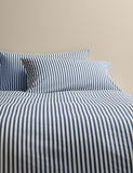 Cotton Blend Striped Bedding Set