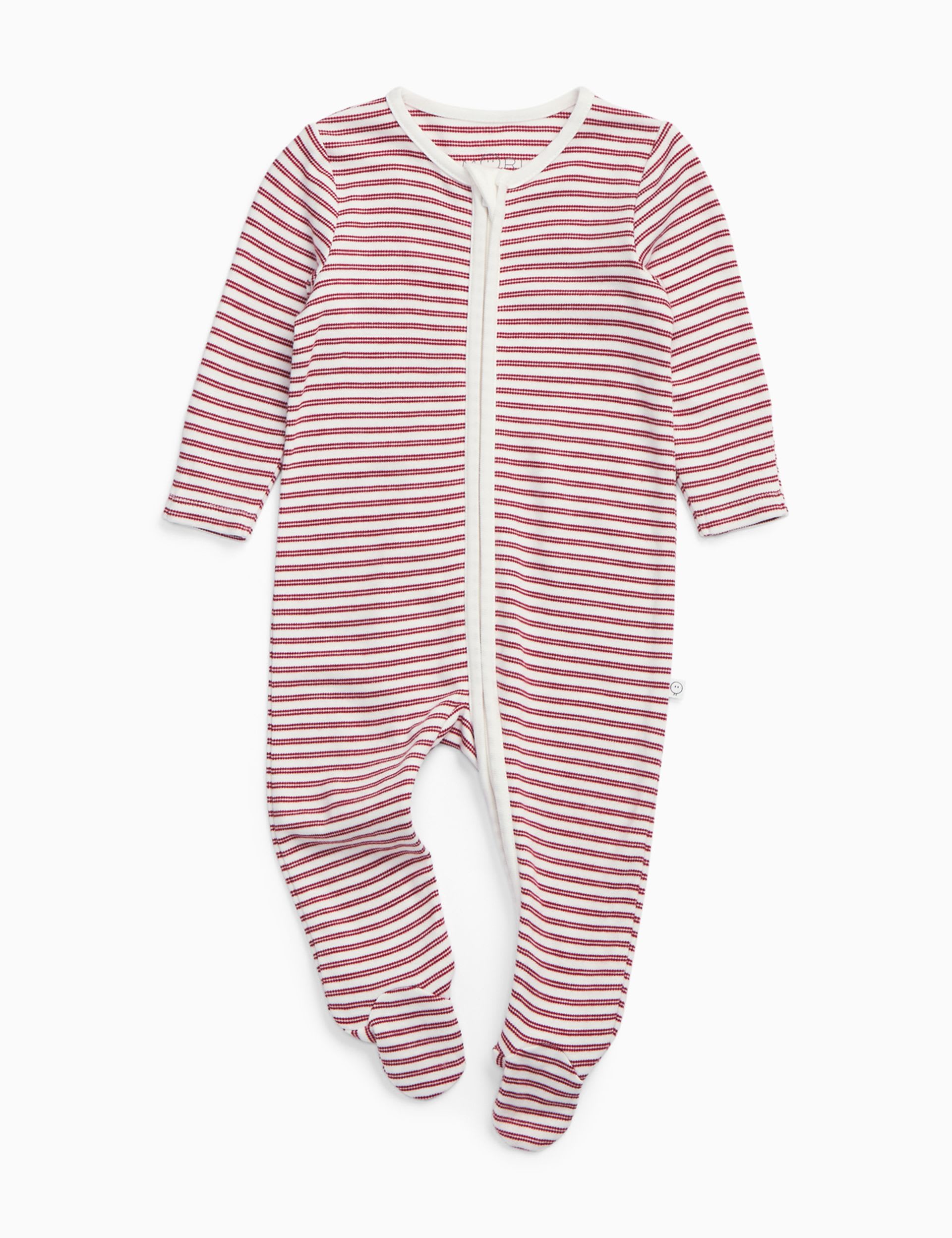 MORI Cotton Blend Zip Sleepsuit 0-24 Mths - British product