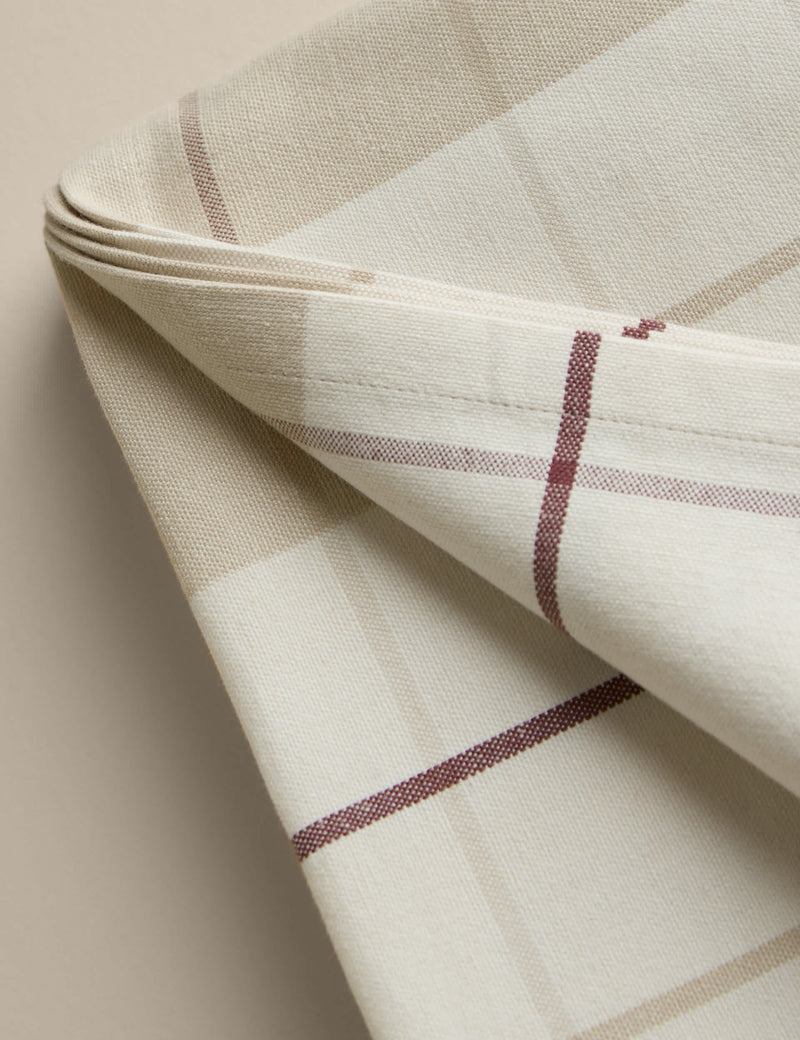 Cotton Rich Checked Tablecloth