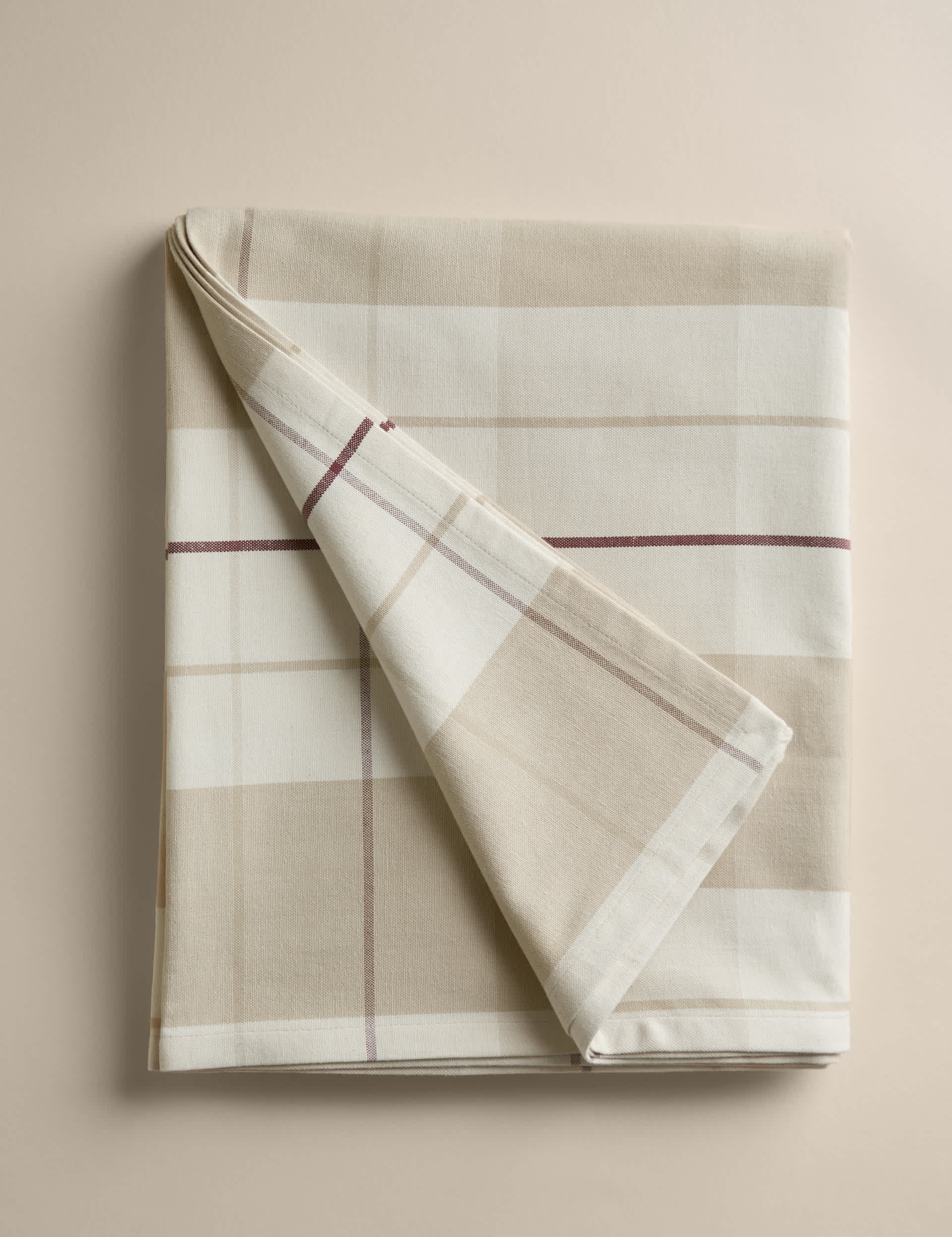 Cotton Rich Checked Tablecloth