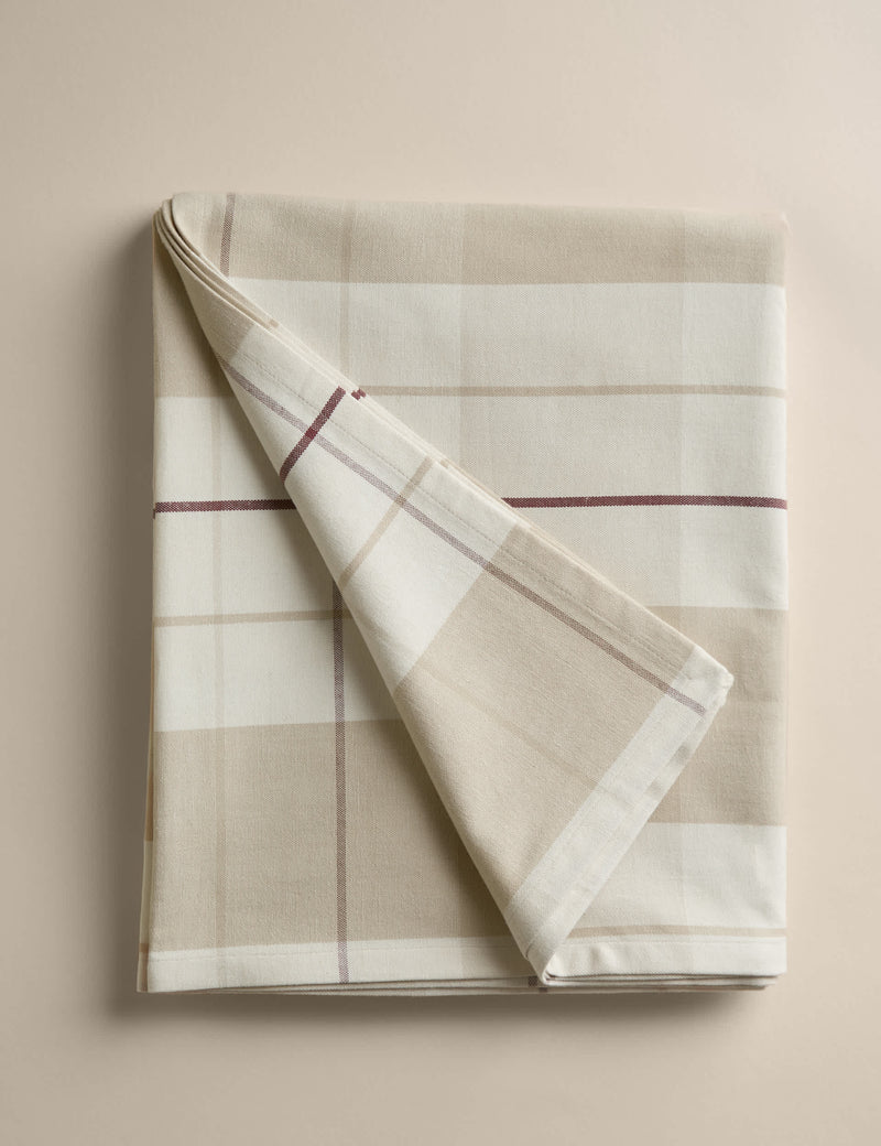 Cotton Rich Checked Tablecloth