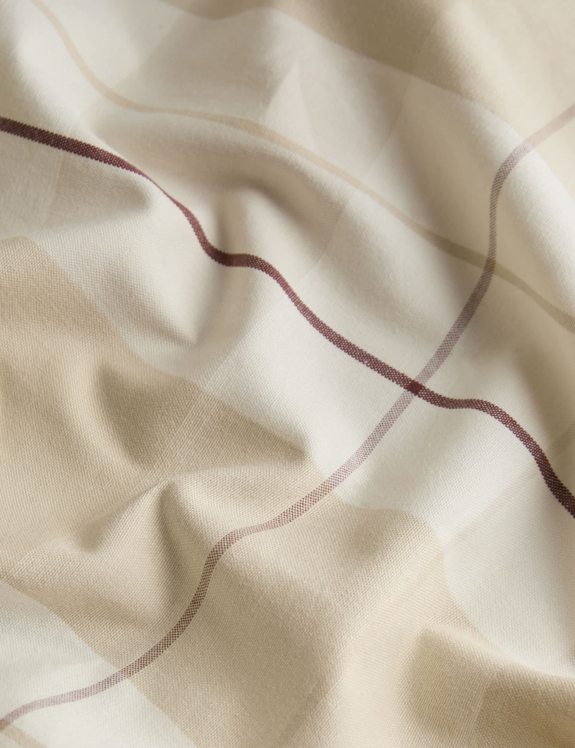 Cotton Rich Checked Tablecloth
