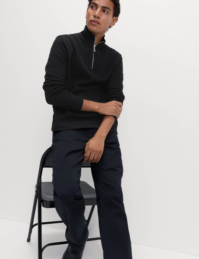 M&S Collection cotton rich half zip sweatshirt - British product