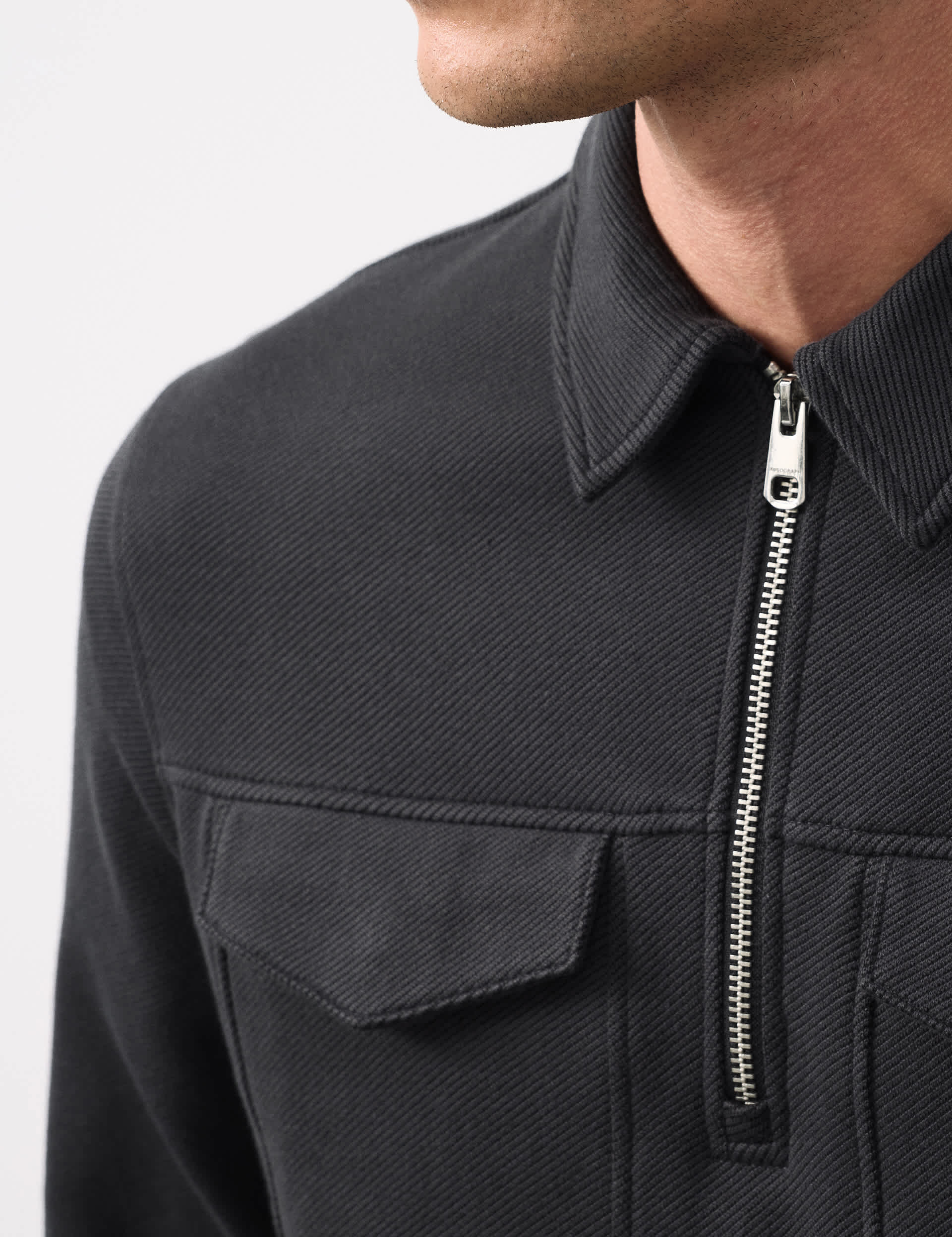 Autograph cotton-rich half zip sweatshirt - British product