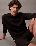 Cotton Rich Loungewear crew neck sweat with embroidered logo