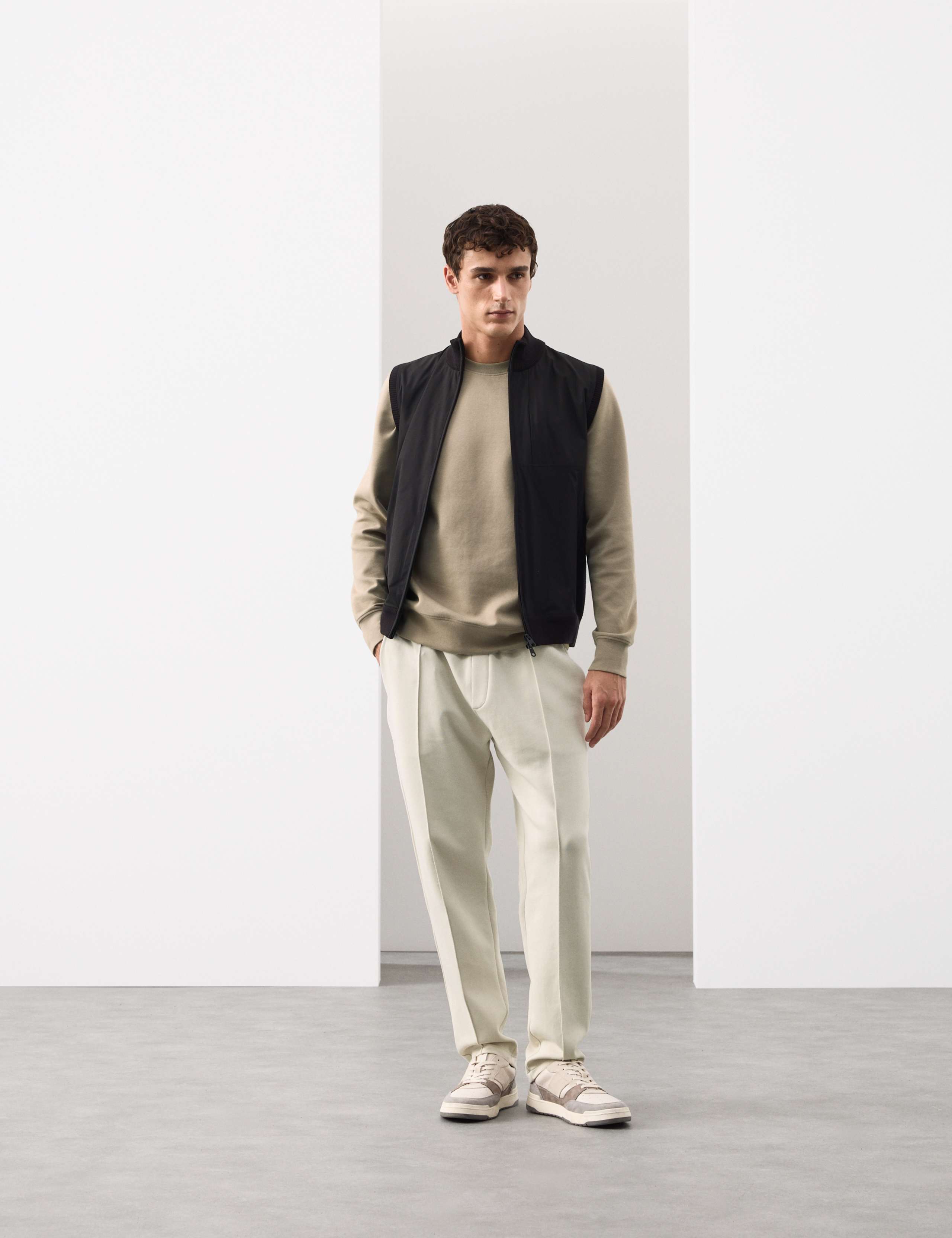 Autograph Cotton Rich Pintuck Straight Leg Joggers - British product